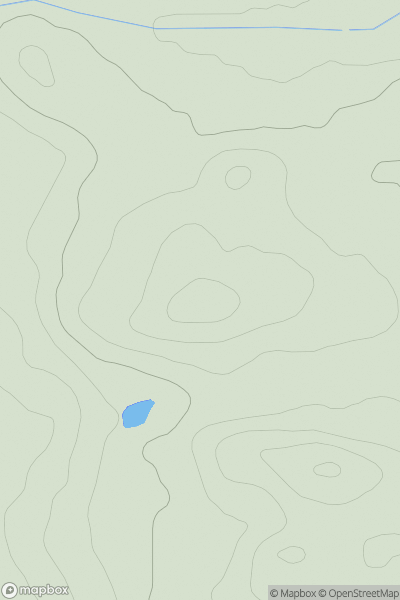Thumbnail image for Down Law [Central Scotland from Dumbarton to Montrose] showing contour plot for surrounding peak